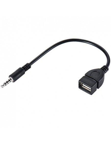 Cable Adaptador hembra USB a Plug Aux